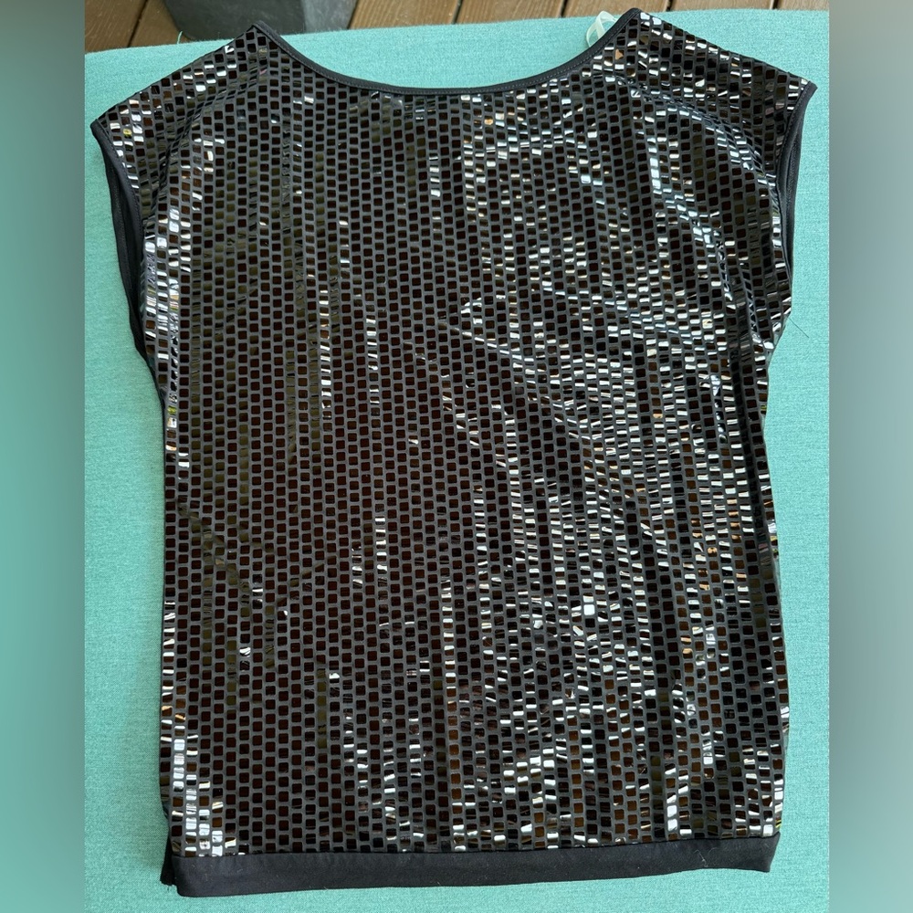 New shiny black t-shirt